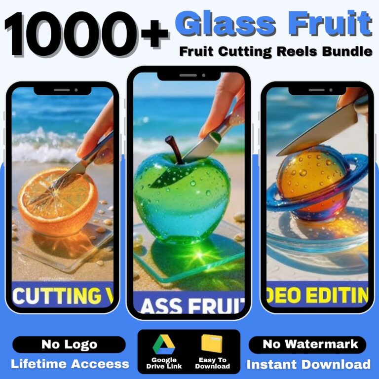 AI Glass Fruit Cutting Reels Bundle 