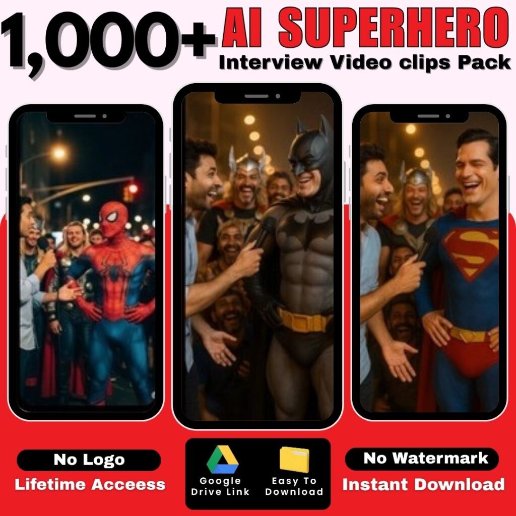 AI Superhero Interview Reels Bundle