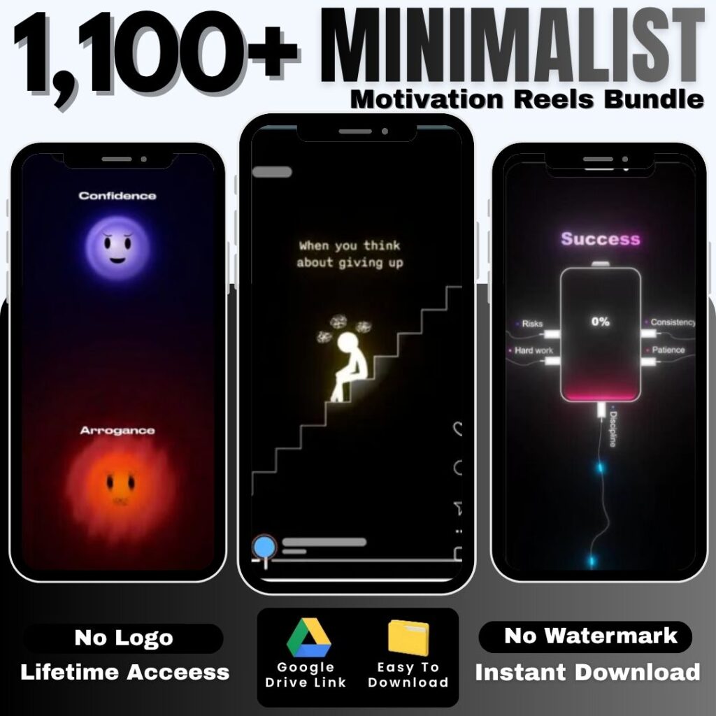 Minimalist Motivation Reels Bundle