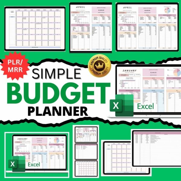 Budget Planner Excel Templates Monthly Budget Spreadsheet Paycheck Budget Tracker Excel Weekly Budget Template Bi Weekly Budget Debt