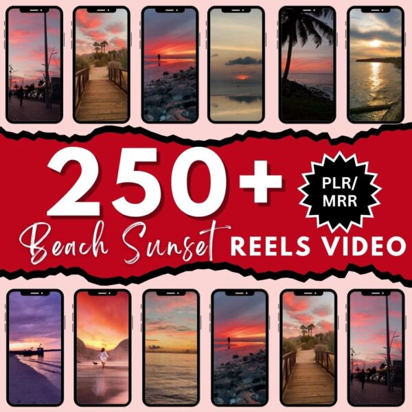 250+ Sunset Beach Instagram Reels, Beach Sunset Video, Tiktok Reels, Travel Videos, Luxury Vacation Reels, Nature Videos, Reels Bundle